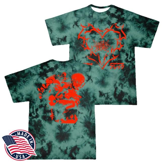 Official Machine Girl Merch Shop Machine Girl Super Freq Crystal Wash Popover Shirt (Green) MachineGirl