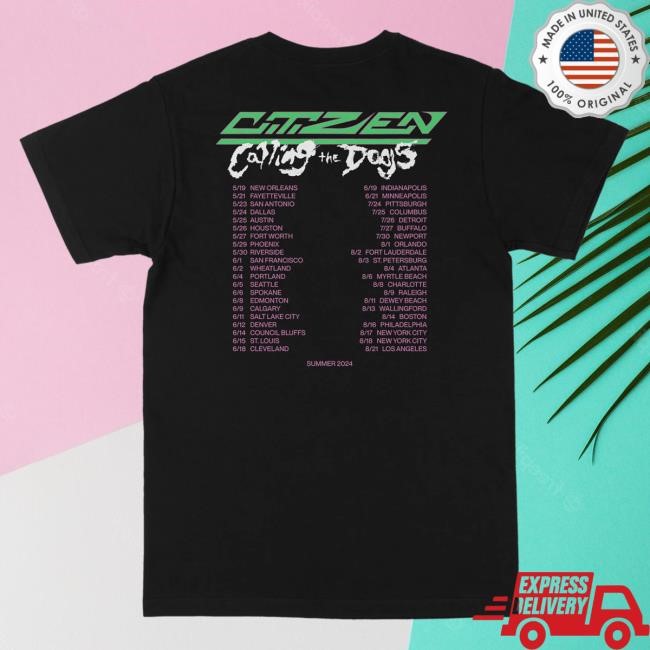 Citizen Merch Citizen Band Frame 2024 Tour Tees