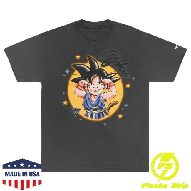 Official Hypland Clothing Merch Store Hypland Db Goku Flex Tshirt (Vintage Black)