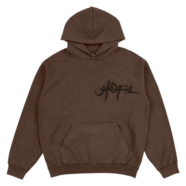 Official Travis Scott Merch Store Travis Scott Utopia A2 Pullover Hoodie Brown TravisScott Shop