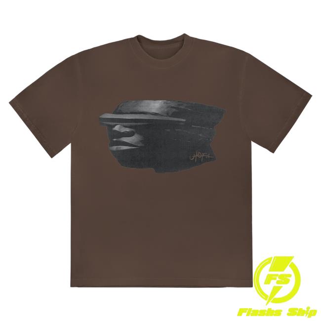 Official Travis Scott Merch Store Travis Scott Utopia C2 Shirt 2023 Brown TravisScott Shop