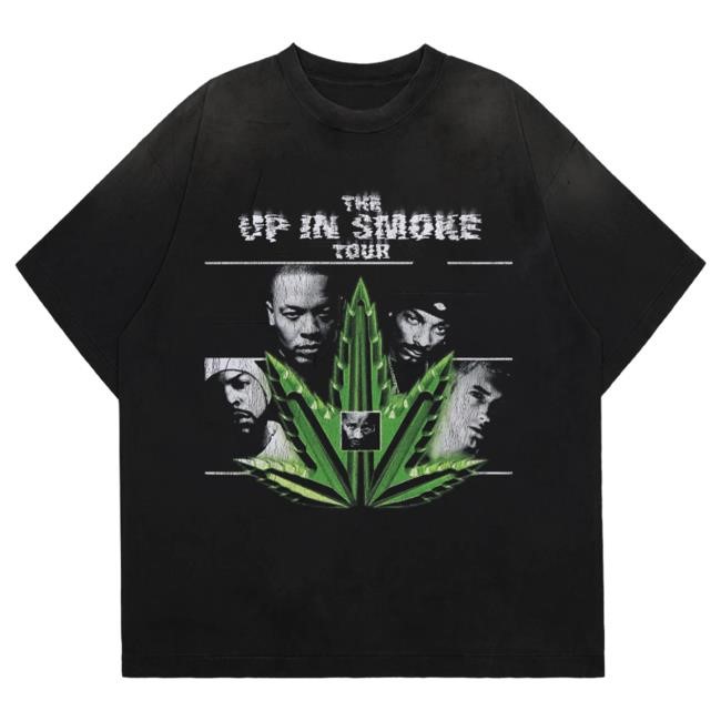 Official Complex Store Shop Merch Snoop Dogg Dr. Dre Up In Smoke Tour Tshirt - Black