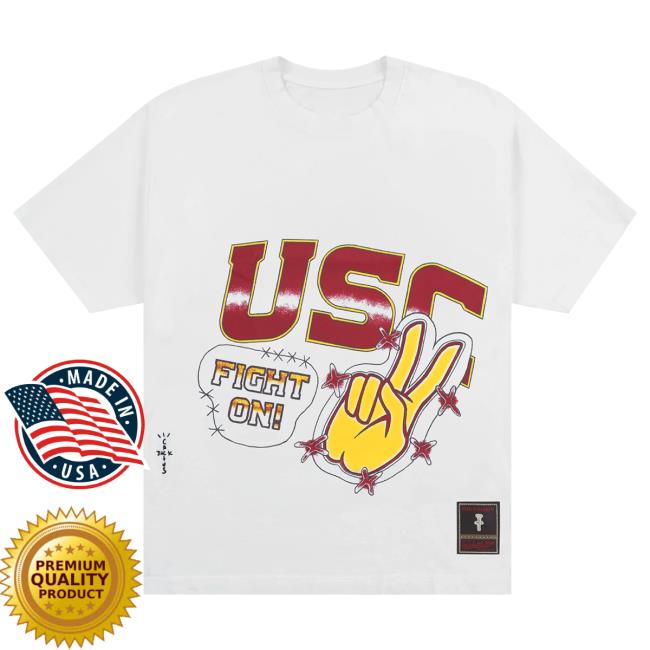 Official Travis Scott Utopia Merch Store CJ X M&N X USC HANDDRAWN Top Shirt Travis Scott Apparel Clothing TravisScott