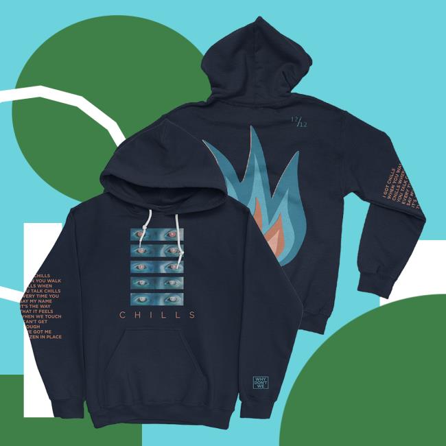 Official Merch Bar Why Don't We Store Shop Chills Crew neck Sweatshirt Navy MechBar