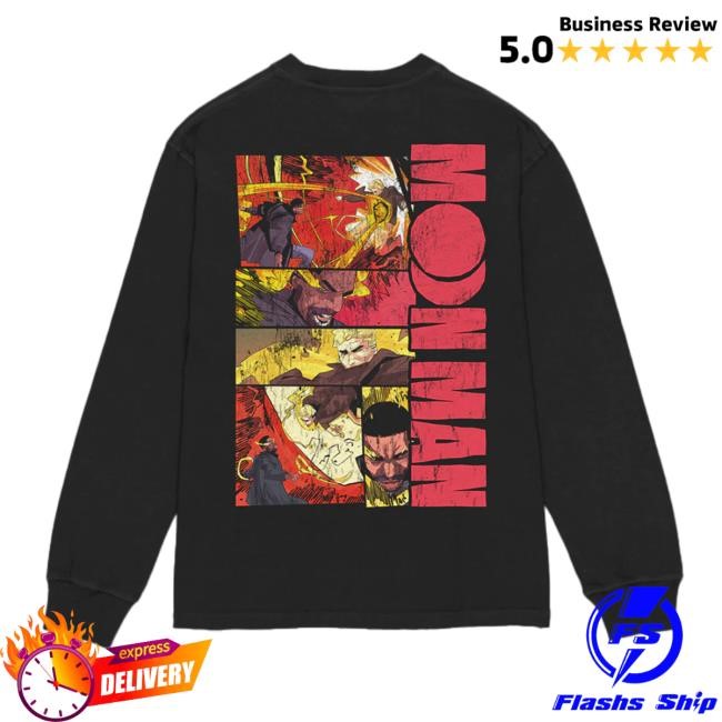 Official KiD CuDi Merch Store Moon Man #3 Comic Strip Long Sleeve Tee - KiD CuDi