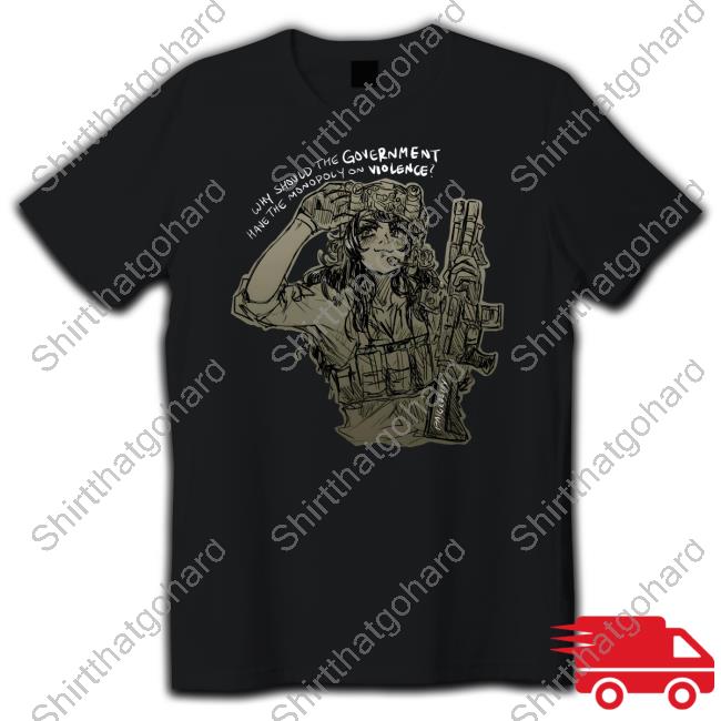 Paigeosity Merch Tacticool Monopoly Black Sweatshirt Why Should The Government Have The Monopoly On Violence