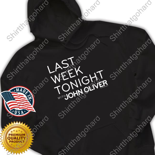 Shop HBO Merch Last Week Tonight with John Oliver Logo Hoodie