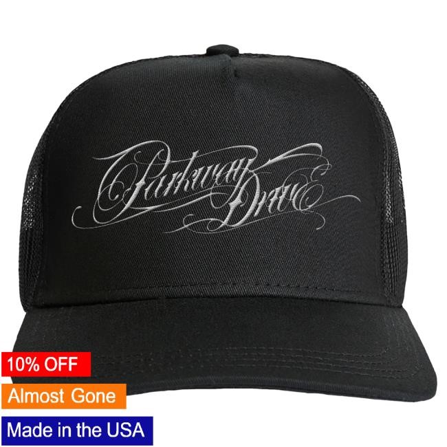 Parkway Drive Deep Blue Logo Trucker Cap Parkway Drive Official Merch Store
