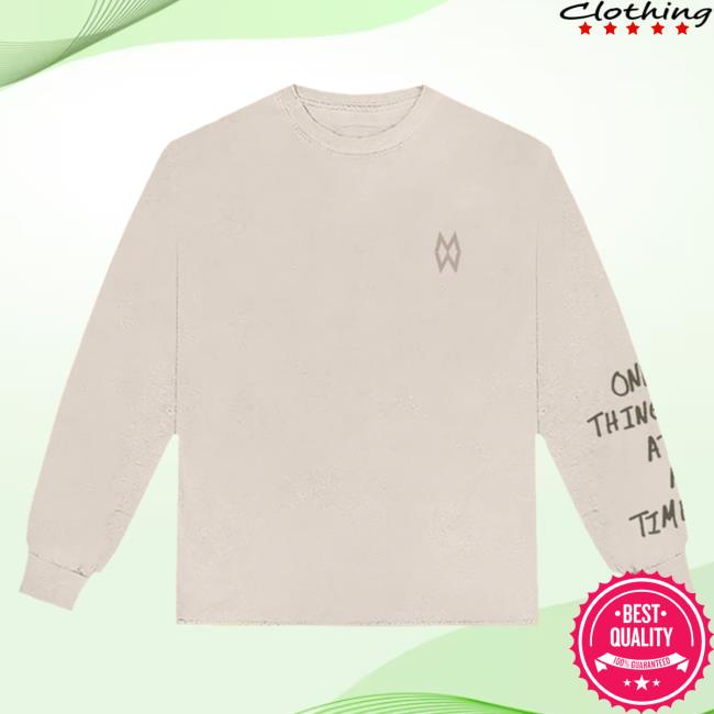 Official Morgan Wallen Apparel Clothing Store Shop One Thing At A Time Album Cover Off-White Long Sleeve T Shirt Morganwallen Merch