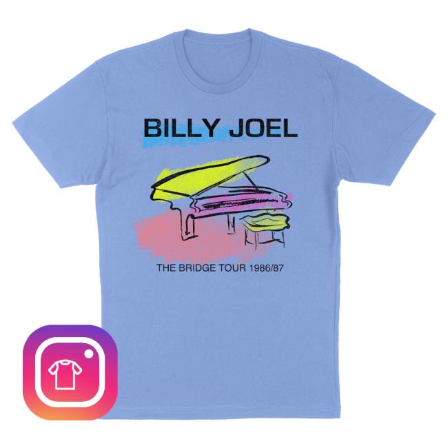 Official Billy Joel Merch Store Billy Joel Pastel Piano Shirt 2024 Billy Joel Apparel Clothing Shop