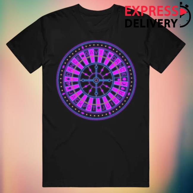 Official Dance Gavin Dance Roulette Wheel Black Long Sleeve Tee