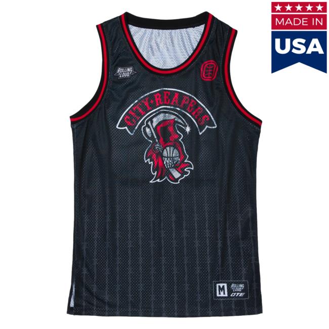 Official Overtime Tv Apparel Merch Clothing Store Shop Over Time City Reapers X Rolling Loud Basketball Jersey Tank Shirt 2023