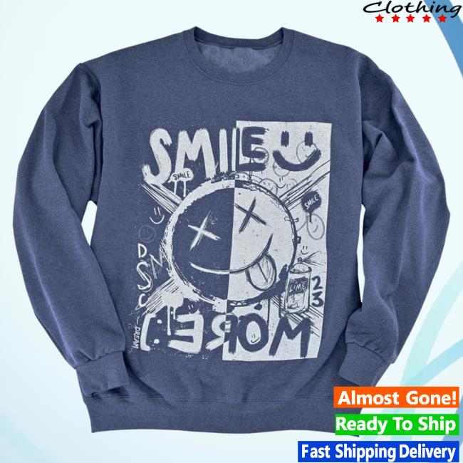 Official Dream Smile Merch Store Dream Smile April Members Only Blue Smile More Crewneck Sweatshirt Dream Updates DreamSmile