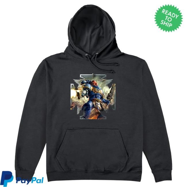 Ultramarines Crux Terminatus Hoodie - Warhammer Style