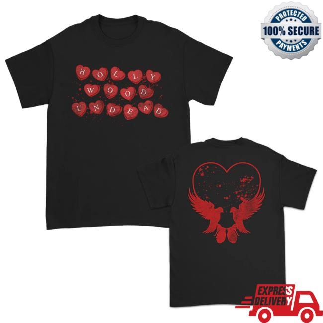 Official Hollywood Undead Merch Store Candy Hearts Top Shirt (Black) HollywoodUndead