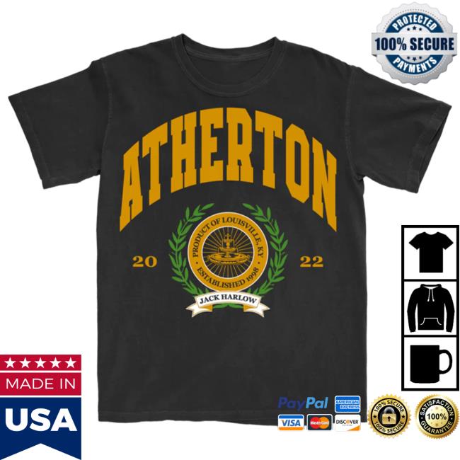Official Jack Harlow Merch Store Jack Harlow Atherton T Shirt Jack Harlow Clothing Shop JackHarlow