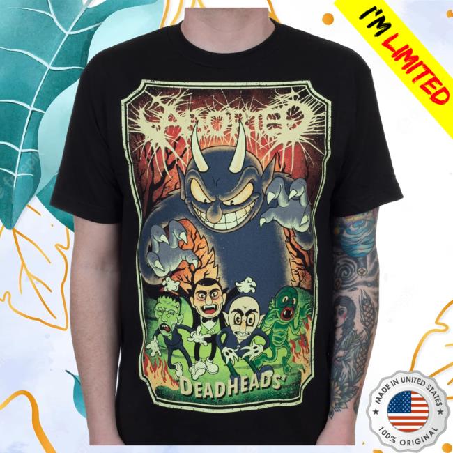 Official Indie Merch Store Shop Aborted "Deadheads (Color)" Shirt New IndieMerchStore