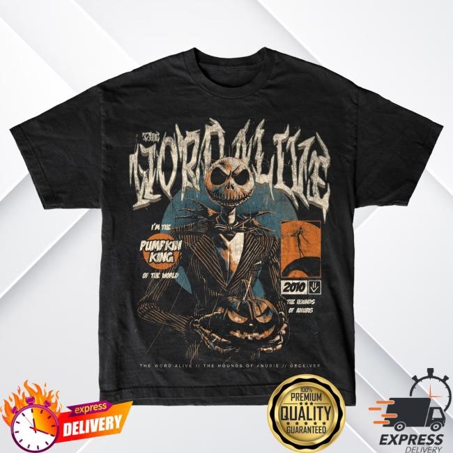 Official The Word Alive Pumpkin King - Black Tee