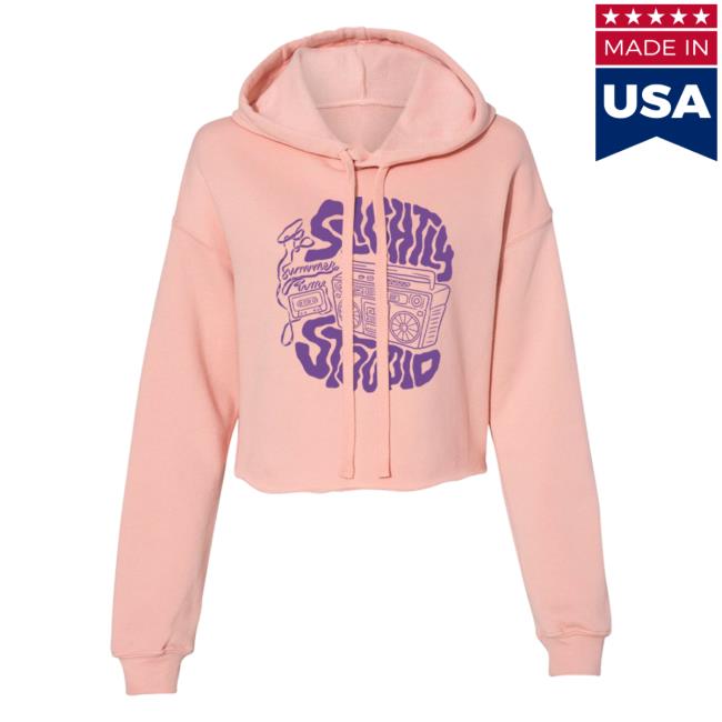 Official Slightly Stoopid Merch Store Shop Slightly Stoopid Cali Vibes Cassette Crop Popover Hoodie Slightlystoopid