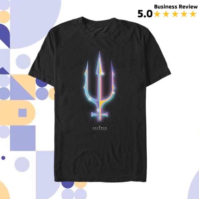 Official Aquaman And The Lost Kingdom Aquaman Trident T-Shirt