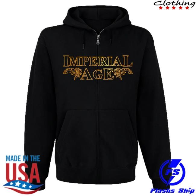 Official Imperial Age Gold Logo Contoured (Zipper) Popover Hoodie