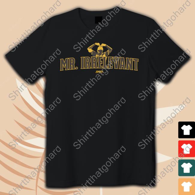 Official Shop Jomboy Media Mr. Irrelevant Shirt New