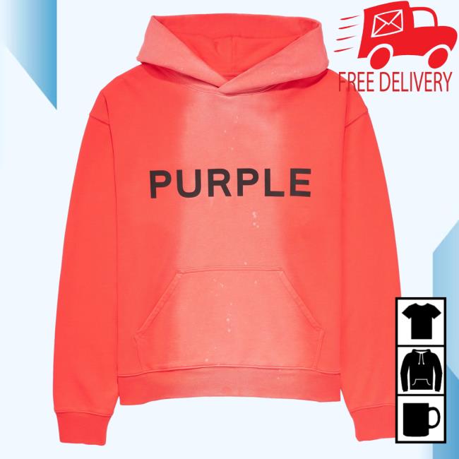Official Metro Fusion Purple Brand Core Jumbo Placid Blue French Terry Hooded Sweatshirt Blue Metrofusion