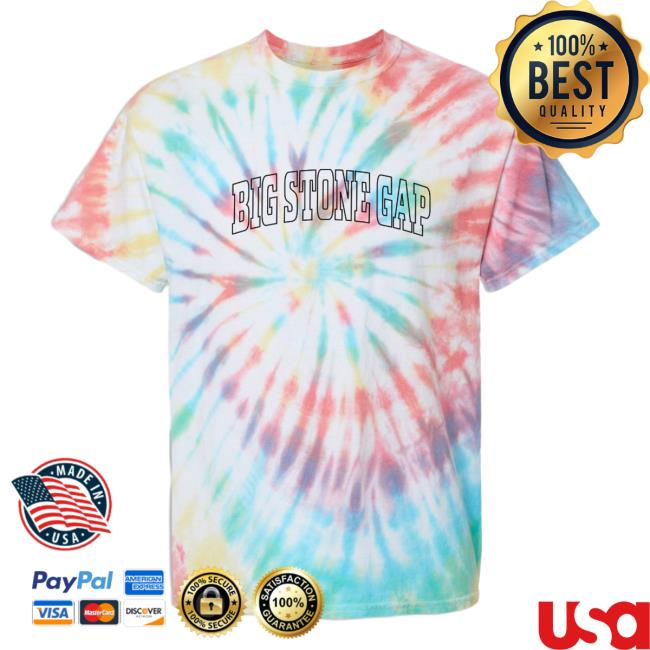 Official Hometown Apparel Clothing Merch Big Stone Gap Virginia Trendy Block Tie Dye Shirt Prism