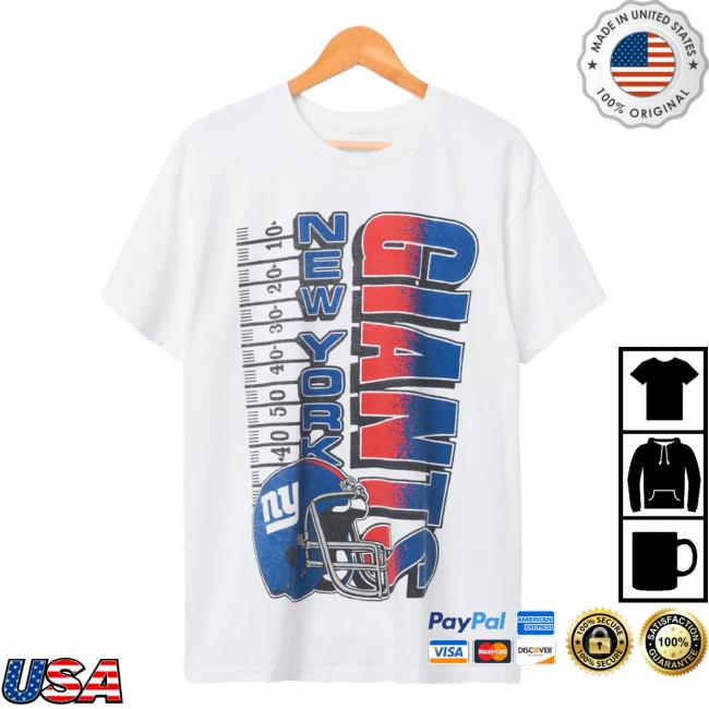 Official Junk Food Apparel Clothing Store Shop Junkfoodclothing New York Giants Helmet Yardage Flea Market Shirts