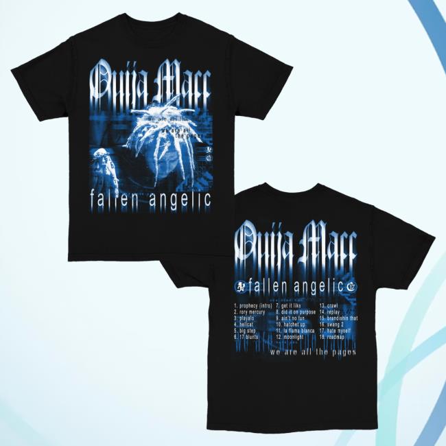 Official Chapter 17 Records Ouija Macc Merch Shop Ouija Macc Fallen Angelic - Album New Shirt