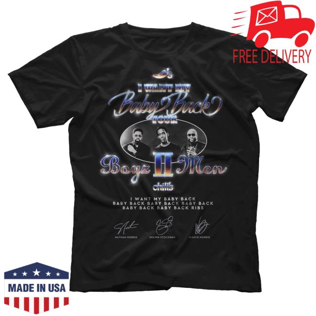 Official Chili's Grill & Bar I Want My Baby Back Tour Boyz Ii Men Chili's Tee