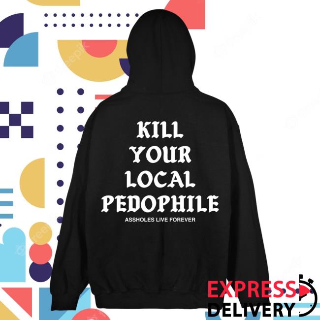 Official Linda Finegold Store Shop Kill Your Local Pedophile Medieval Black Pullover Hoodie Lindafinegold Clothing