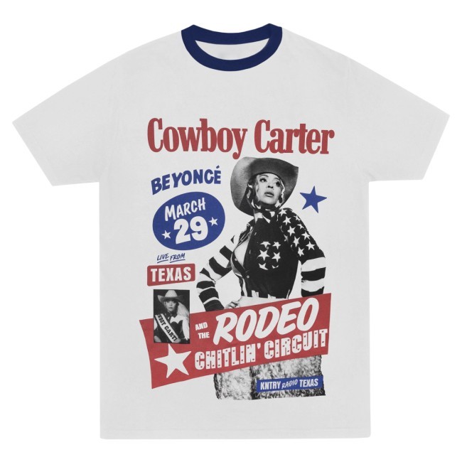 Cowboy Carter Short Sleeve Ringer Tee New T-Shirt