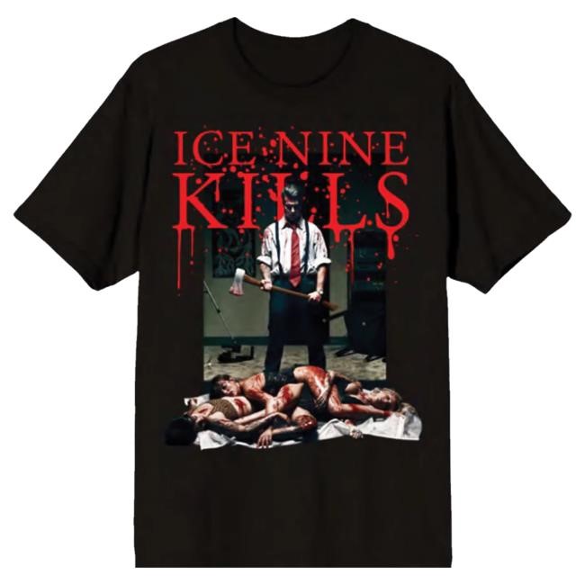 Official Ice Nine Kills Merch Store Killer Candy Cane Dye T-Shirt Ink Merch IceNineKills