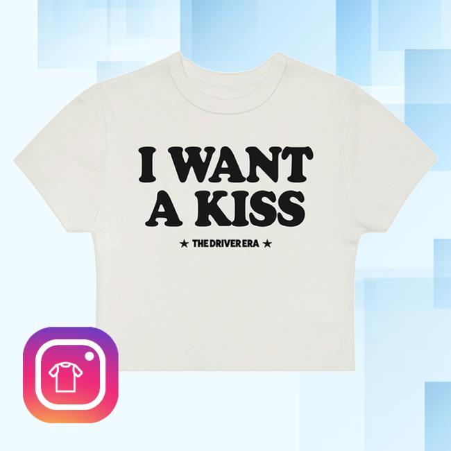 I Want a Kiss Crop Top Tee