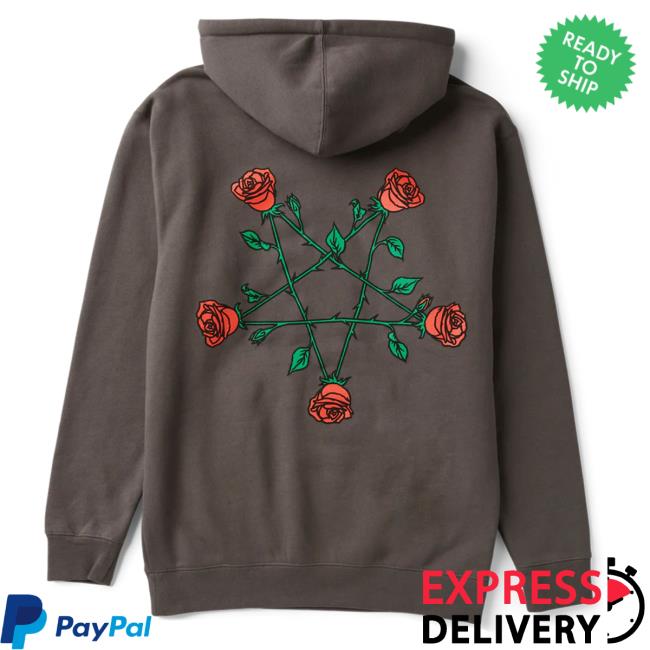 Official Sam And Colby Merch Xplr Shop Pentagram Roses Sweatshirts Charcoal