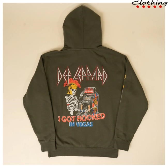 Arena Ready I Got Rocked Zip Hoodie Def Leppard