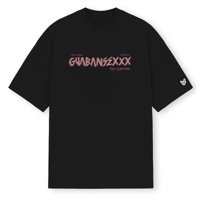 Official Rauw Alejandro Merch Store Guabansexxx T Shirt - Black Rauw Alejandro
