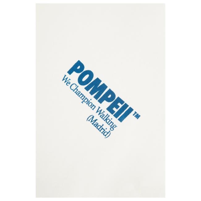 Pompeii Off White Boxy Top Shirt Blue | Buy Official Pompeii Apparel