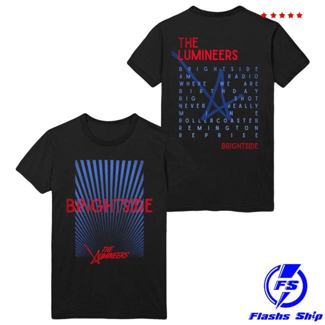 BRIGHTSIDE Light Rays New Shirt The Lumineers Merch