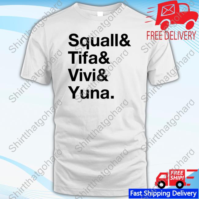Official Squall & Tifa & Vivi & Yuna T-Shirt