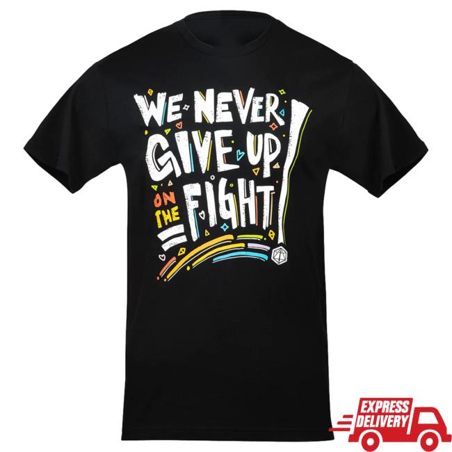 Official Critical Role Merch Store Shop Pride: We Never Give Up On The Fight Popover Shirt CriticalRole