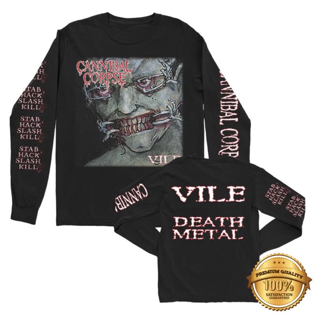 Official Cannibal Corpse Merch Store Vile Death Metal L/S T Shirt Black CannibalCorpse