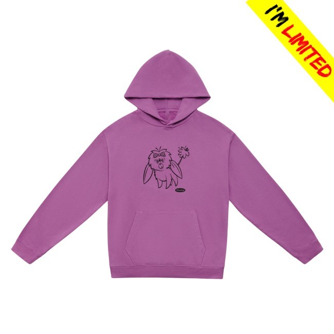 Emma with the Extra Eye Bejeweled Beasts Hoodie in Sky Pleasing Shop Apparel