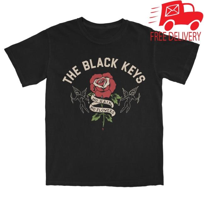 Official Black Keys Store The Black Keys No Rain, No Flowers Black Shirt