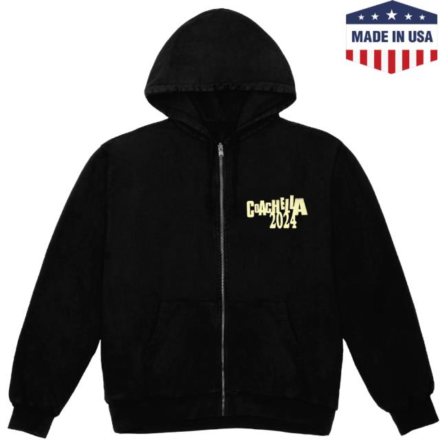 Coachella Sunrays 2024 Lineup Zip Crewneck Sweatshirt