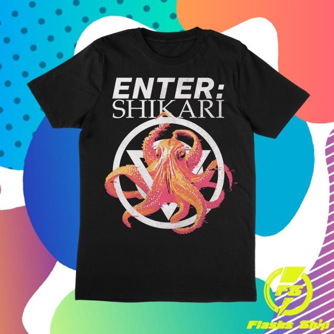 Giant Pacific Octopus - IRE/NI Tour New Tee - Enter Shikari