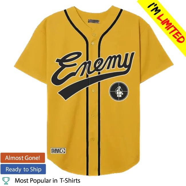 Public Enemy Fight The Power Gold Basketball Shirt Public Enemy Official Store