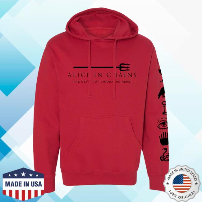 Official Alice In Chains Merch Store Pitchfork Hoodie Aliceinchains
