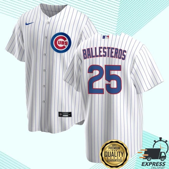 Bleacher Style Ballesteros 150th Home Limited Jersey Chicago Cubs